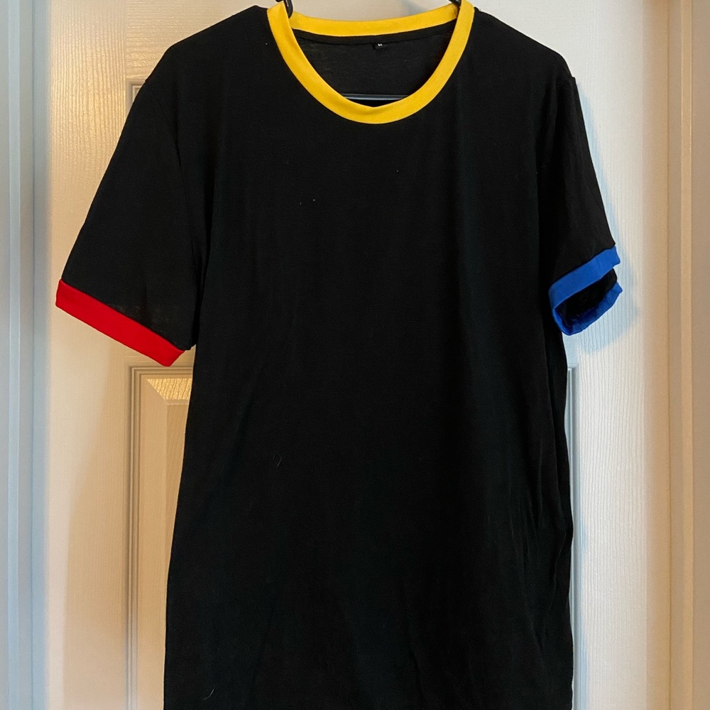Shein color block t shirt